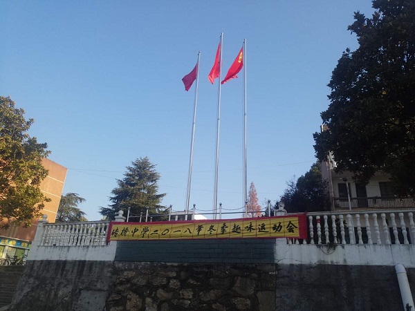 东山镇砖桥中学举行冬季趣味运动会